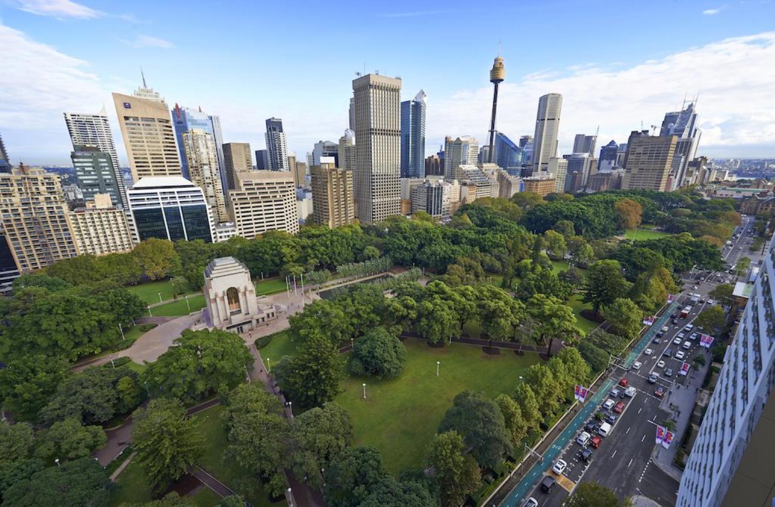 Pullman Sydney Hyde Park Hotell Eksteriør bilde The Domain, Sydney